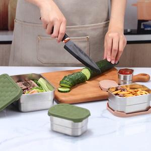 Contenitore per Alimenti in Acciaio Inox OEM all'Ingrosso, Adatto al Microonde, con Coperchio in Silicone per Campeggio e Viaggi - Product Image 6