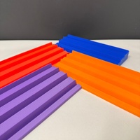 Porte-accessoires de jeu de rami personnalisé violet orange bleu en bois 4 rangées porte-carrelage Rummikub