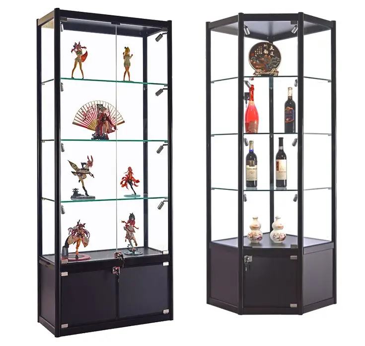 New Design Glass Vitrine for Jewelry Shop in discount