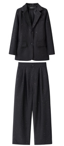 Ensemble Blazer et <span class=keywords><strong>Pantalon</strong></span> Slim Anti-Plis Style Coréen Décontracté pour Femme Printemps/Été/Automne - Product Image 6
