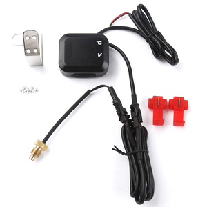 Bộ Sạc USB + Đồng Hồ Đo Nhiệt Độ Nước + Vôn Kế Nhiệt Kế Kỹ Thuật Số Đồng Hồ Đo Nhiệt Độ LED Chống Nước Thông Dụng Cho Xe Máy - Product Image 4