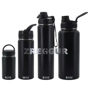 Neue Produkte 2024 12 Oz 25 Oz 32 Oz 40 Oz Doppelwand-Edelstahl-Wasserflasche umweltfreundliche benutzerdefinierte Wasserflaschen mit Deckel