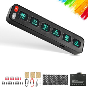 Panel de relés inalámbrico de 6 vías, 12V 40A, módulo de interruptor de control de circuito para coche/barco, para actualización y reequipamiento. - Product Image 4