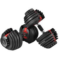 Haltères réglables de haute qualité de 24 kg, équipement de fitness portable