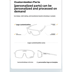 Lunettes de soleil de cyclisme personnalisées haut de gamme TR90 à monture intégrale, avec verres interchangeables magnétiques, résistantes à l'eau, protection UV400, prêtes pour le ski, le vélo et les sports - Product Image 3