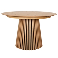 Meubles de salle à manger de vente chaude Tables rondes en bois Table à manger extensible ovale