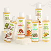 Huile de massage corporelle naturelle multi-usages à base de plantes (argan/avocat/coco/ricin/jojoba) pour la peau