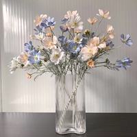 Kleine Europese enkelvoudige kunstzijde Cosmos bloem voor bruiloft, huis, vaas, bloemstuk decoratie