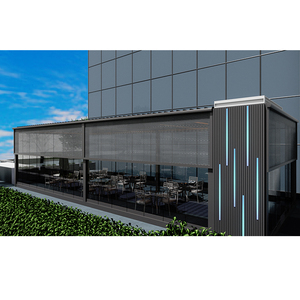 Mới đến tán vườn Patio cơ giới Louvre mái năng lượng mặt trời Powered bảng điều khiển từ xa điều khiển mặt trời Màn hình năng lượng mặt trời pergola tán - Product Image 5