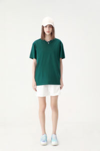 T-shirt décontracté en coton 100 % de haute qualité, tricoté, avec logo personnalisé et impression numérique, coupe ample pour homme – Vente en gros - Product Image 2