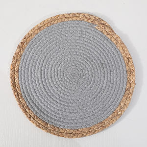 Posavasos redondo hecho a mano de hilo de algodón, tapete para mesa de comedor, cocina, olla caliente - Product Image 1