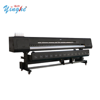 Impresora de Formato Grande YINGHE de 3200 mm, 4 Cabezales de Impresión I3200 E1, Alta Velocidad, Compatible con Tinta de Sublimación a Base de Agua y Solvente Ecológico