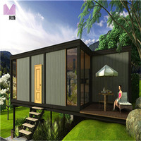 Maisons préfabriquées en panneaux sandwich MABIS-WOODCUBE M-B-1A pour usage résidentiel/villa/hôtel, garantie 1 an, fabriqué dans le Guangdong