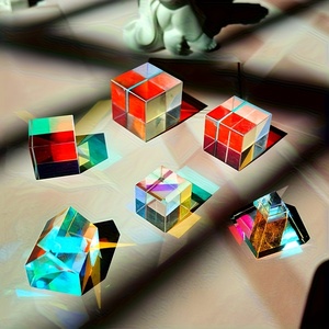 Prismes optiques de haute qualité cabines pyramidales expériences d'enseignement <span class=keywords><strong>polyèdres</strong></span> cubiques de prisme de couleur - Product Image 3