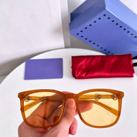 Lunettes de soleil rétro de marque célèbre, style tendance 2026, monture carrée intégrale souple TR90, protection UV400 dégradée