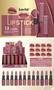 ลิปสติกคาริเต้ 3.5 กรัม ติดทนนาน กันน้ำ ขายส่ง เครื่องสำอางแต่งริมฝีปาก 12 สี ลิปสติกเนื้อแมทกำมะหยี่ กันน้ำ ขายส่ง - Product Image 6