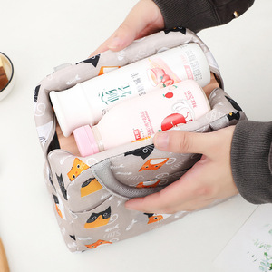 Japanese Style Insulated Lunch Bag With Cat Pattern For Students And Office Use - Product Image 3