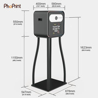 Cabina de Fotos Portátil Phoprint de Alta Calidad para iPad con Pantalla Táctil, Compatible con Cámaras DSLR e Impresoras