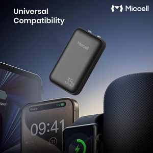 Cargadores de Teléfono Móvil Miccell Ultrafinos de 35W GaN con <span class=keywords><strong>Cable</strong></span> de Carga Rápida USB-C, Adaptador para Teléfonos Inteligentes - Product Image 6