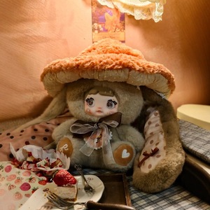 Nuomier Trendy Blind Box Toy: Bambola di Peluche a Forma di Cappello a Fungo con Personaggi di Frozen, Statuetta da Collezione Ispirata agli <span class=keywords><strong>Anime</strong></span>, Perfetta come Regalo - Product Image 6