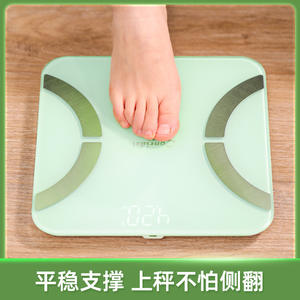 Báscula de Grasa Corporal Conridel Rectangular Verde Claro, Inalámbrica Bluetooth, Recargable, Inteligente, para Uso en Casa y Gimnasio - Product Image 3