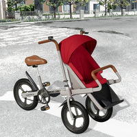 Poussette bébé portable de haute qualité à trois roues pour enfants, vélo pliable pour parents, pour les voyages