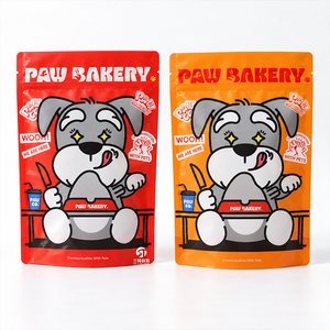 Bolsas de Embalaje para Snacks de Mascotas con Logotipo Personalizado, 50g 100g 200g 500g 1kg, Bolsas Resellables con Cierre para Golosinas y Comida para Perros y Gatos - Product Image 1