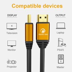 Câble HDMI 4K haute performance 2.0 UHD ultra haute vitesse 2160p HDR 60Hz 18 Gbps HDTV <span class=keywords><strong>HD</strong></span> - Product Image 2
