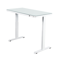 Bureau à hauteur réglable à double moteur, table d'étude moderne, table d'ordinateur électrique extensible, cadre de bureau assis-debout personnalisable