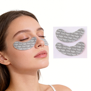 Patchs de gel pour les yeux véganes personnalisés avec logo, masque hydrogel au collagène et acide hyaluronique sur feuille de coton pour spa et salon, OEM/ODM, marque privée - Product Image 1