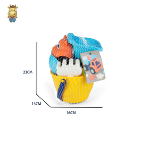 Ensemble de seaux de plage pour enfants, 8 pièces, avec camion à benne basculante, râteau, moules d'animaux, jouets d'été - Product Image 2