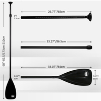 Paddle — pagaie de Kayak en Fiber de carbone pour supérieure, accessoire pour gonflage de planche, de Rafting, accessoire de Kayak