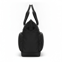 Sac à langer multi-compartiments en nylon résistant à l'eau avec fermeture éclair, sangle réglable, grande capacité, idéal pour les voyages, sac fourre-tout pour maman