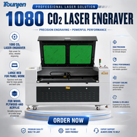 Station de travail laser CO2 à grand panneau 1080 qui grave et découpe le bois, l'acrylique et le MDF