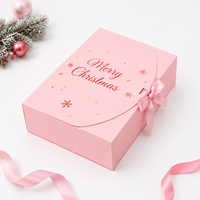 Coffret Cadeau de Noël de Luxe Auto-Assemblable pour Montre et Bougie, avec Embossage, Fermeture Magnétique et Poignée – Emballage Haut de Gamme pour Petites Entreprises