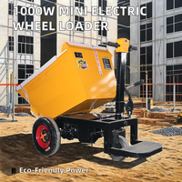 Mini 1000W Elektrische Schubkarre Beton-Handkarren Mini-Wagen Kipper Kleiner Radlader