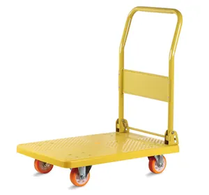 DLPO Movimentazione Flatbed Trolley con Quattro Ruote Silenziose Portatile Pieghevole Carrello di Carico Dinamico 350kgs