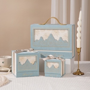 Boîte-cadeau de velours de feu d'artifice doré de style européen de <span class=keywords><strong>grande</strong></span> <span class=keywords><strong>taille</strong></span>, boîte-cadeau de souvenir de mariage, boîte à bonbons de mariage à main de banquet - Product Image 6