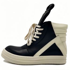 Zapatillas de Hombre de Alta Calidad 2026, Zapatillas Bajas para Mujer, Negras con Cordones, Diseño de Lujo, Cuero Owens, Suela Gruesa, Botas Casuales Planas Ricks - Product Image 1