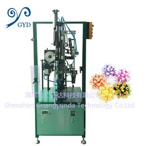 บราซิลร้อนความเร็วสูงริบบิ้นโบว์เครื่องคริสต์มาส Star Bow ริบบิ้นดอกไม้ Making Machine ซาตินพลาสติกเครื่องจักร