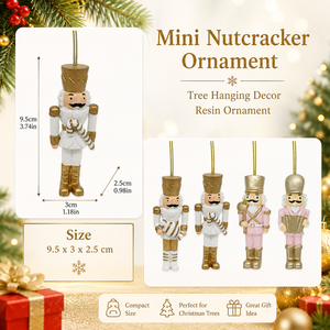 Adorno Colgante <span class=keywords><strong>Cascanueces</strong></span>, Muñeco Soldado de Resina, Decoración para Árbol de Navidad, Adorno Festivo para el Hogar - Product Image 6