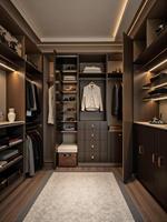 Système de dressing sur mesure de luxe italien minimaliste avec éclairage LED et portes vitrées pour mobilier de chambre principale