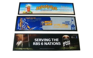 Dye Sublimation Imprint Promotional Knitted Polyester Fabric Rubber Back Premium <strong>bar</strong> <strong>Mat</strong> and <strong>bar</strong> Runner - Product Image 2