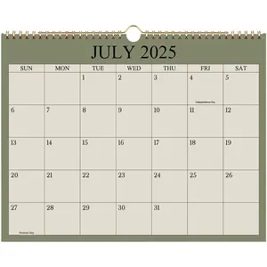 कस्टम लोगो मुद्रित ओएम/ओडम प्रचार कैलेंडर यो सर्कल 12 महीने के अंग्रेजी दीवार कैलेंडर सरल डिजाइन अंतर्राष्ट्रीय अवकाश - Product Image 6