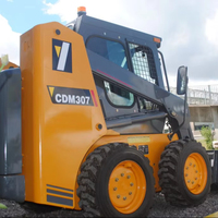 Chargeuse compacte sur pneus Lonking CDM307 de 7 tonnes à haute efficacité avec godet de 0,43 m³ et performances robustes