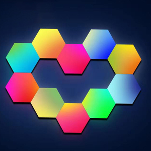 Smart Suspend Selfila Hexagon Rgb <b>Garage</b> Led Panel Modern Hanging Mounted Ceiling Night <b>Light</b> - Product Image 4