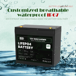 25.6V 50Ah LiFePO4 고성능 6000 사이클 내장 BMS 배터리 팩 CE 인증 골프 버기 해양 보트 요트 낚시 - Product Image 2