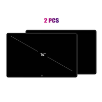Écran de tablette pour appuie-tête Android 14 pouces 4+64G pour siège arrière, prise en charge 4K, Netflix/YouTube, HDMI avec éclairage d'ambiance HDMI