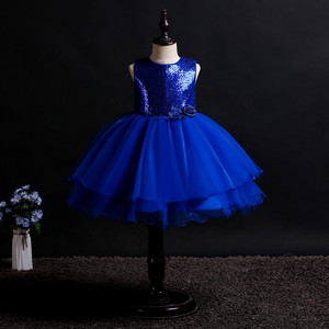 Flower Girls' Dress <b>Sequined</b> Tulle Skirt Strapless Pink <b>Red</b> Fuchsia Champagne Polyester Fiber Party Wear - Product Image 4