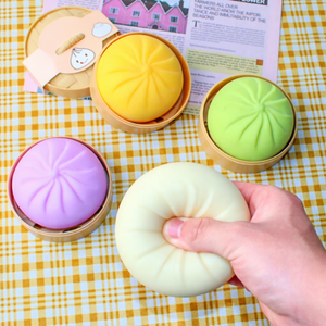 Caja Misteriosa de Juguetes Blandos Antiestrés con Forma de Dumpling, Varios Juguetes de Compresión de Rebote Lento para Aliviar el Estrés - Product Image 1